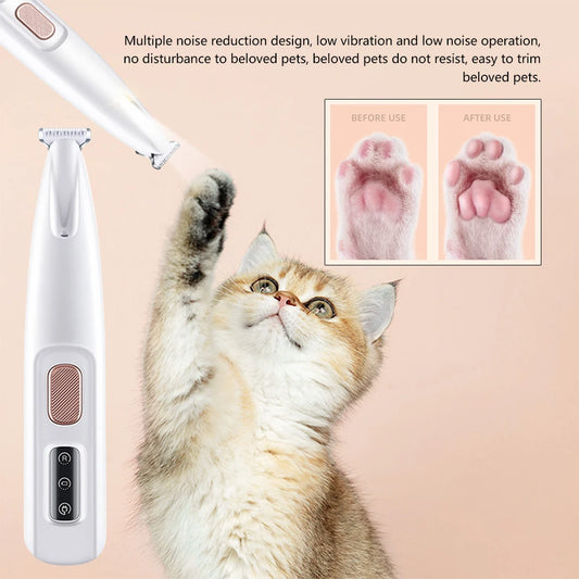 Pet Paw Groomer with LED Light